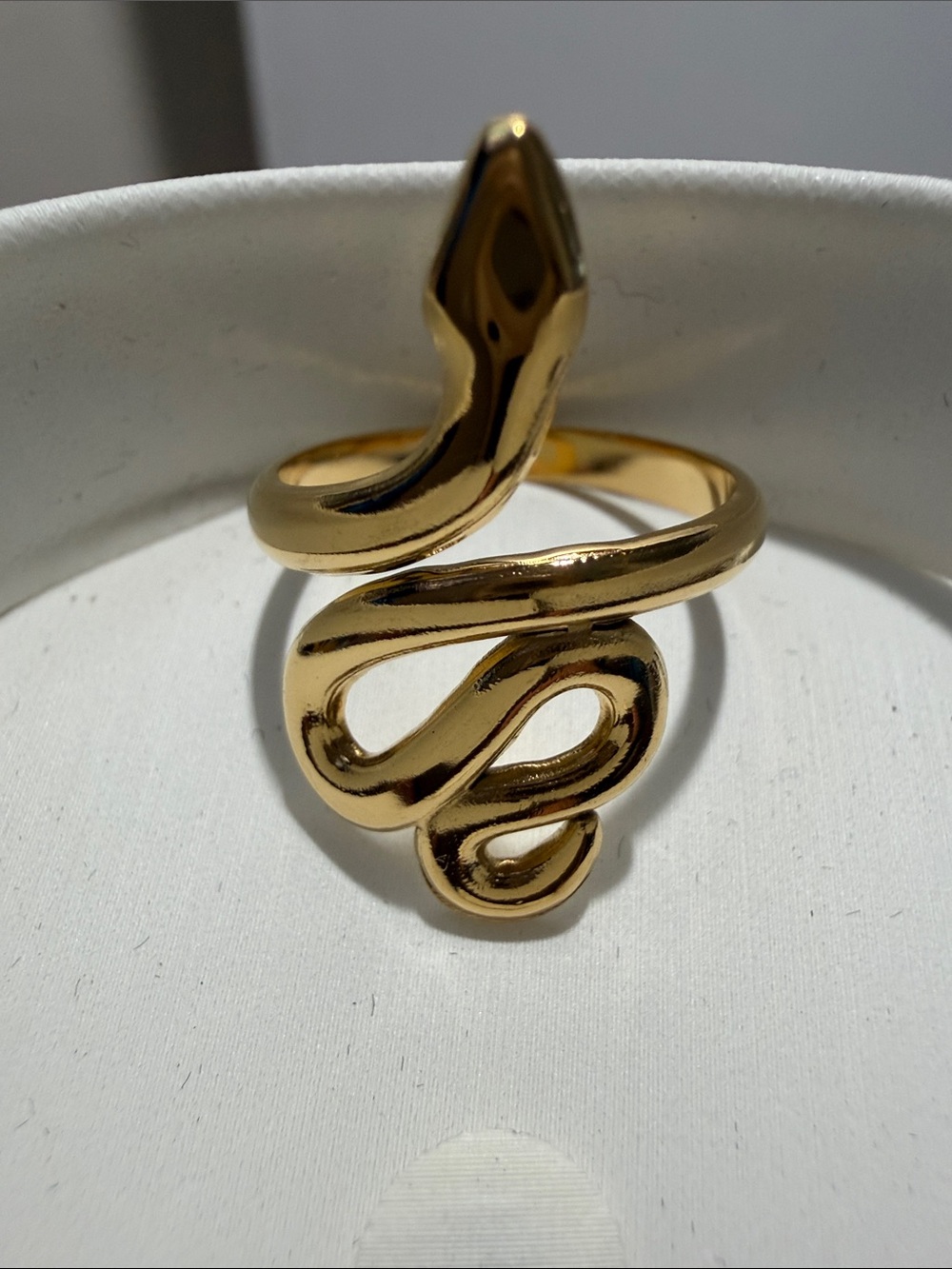 Plunder Gold Serpent Coil Ring - Women Jewelry adjustable
